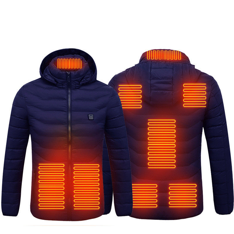 Men’s USB Heated Jacket – Winter Thermal Coat with 3 Heat Levels, Lightweight & Machine Washable - AccessoriesLifes