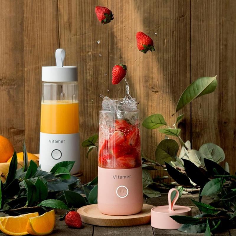 350ml Portable Blender – USB Rechargeable Smoothie Maker (14,000 RPM)