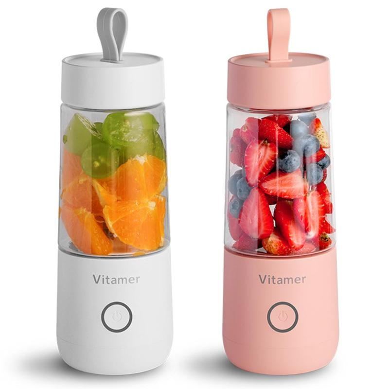 350ml Portable Blender – USB Rechargeable Smoothie Maker (14,000 RPM)
