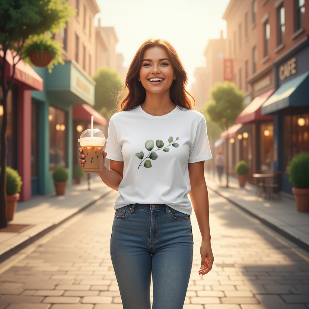 Premium heavyweight unisex crewneck t-shirt Gildan 5000 white color front view
