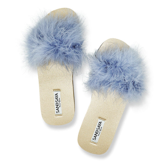 Gray Feather – Handmade Vegan Espadrille Sandals by Sand by Saya NY