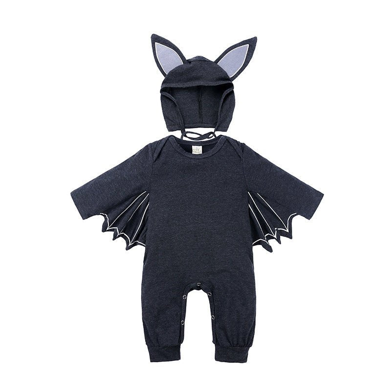 Adorable Baby Bat Romper – Halloween Costume with Hood - Clothing - Baby & Toddler - Rompers & Bodysuits - AccessoriesLifes