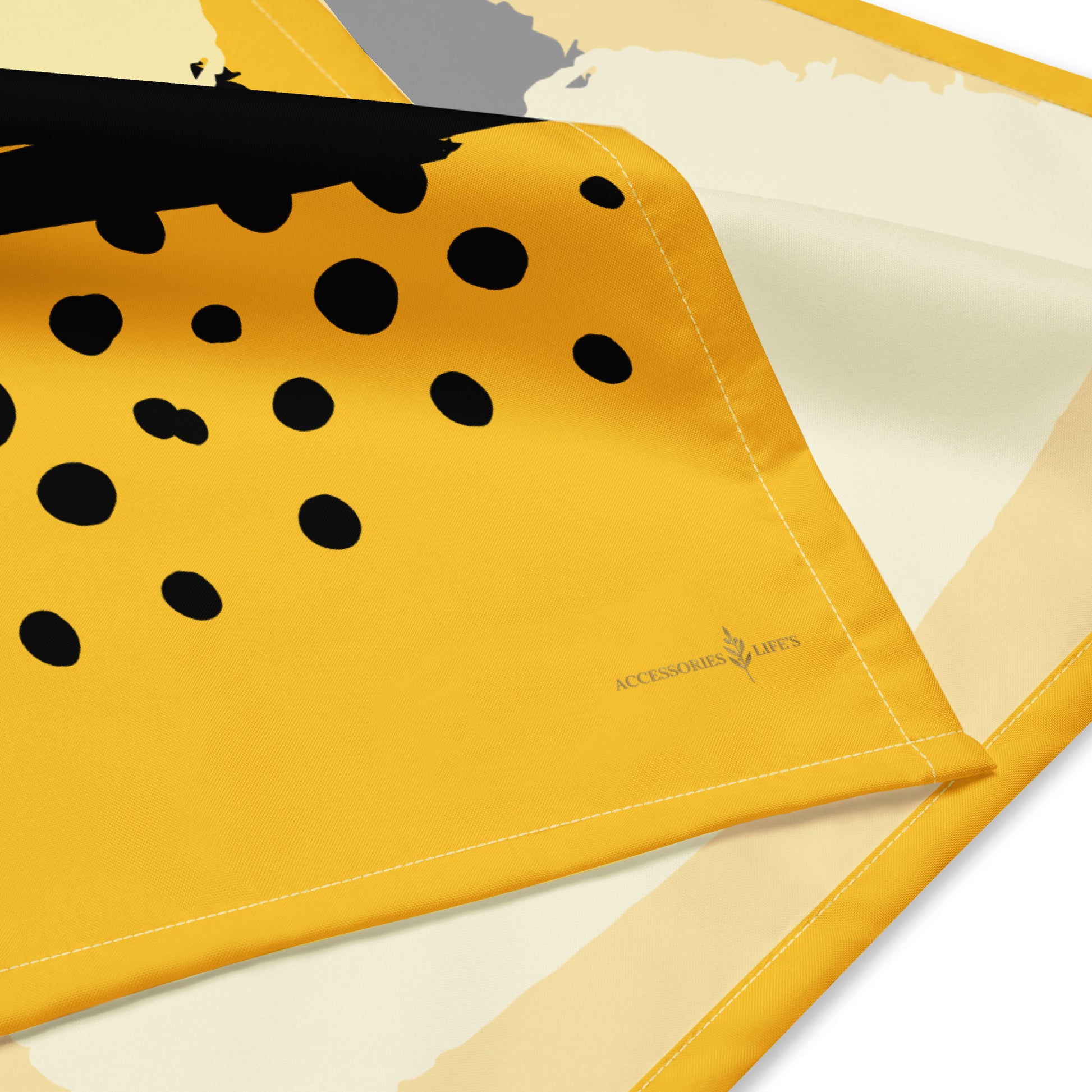 All-over print bandana white - Size L product details - UPF50+ protection breathable fabric
Accessories Life's brand