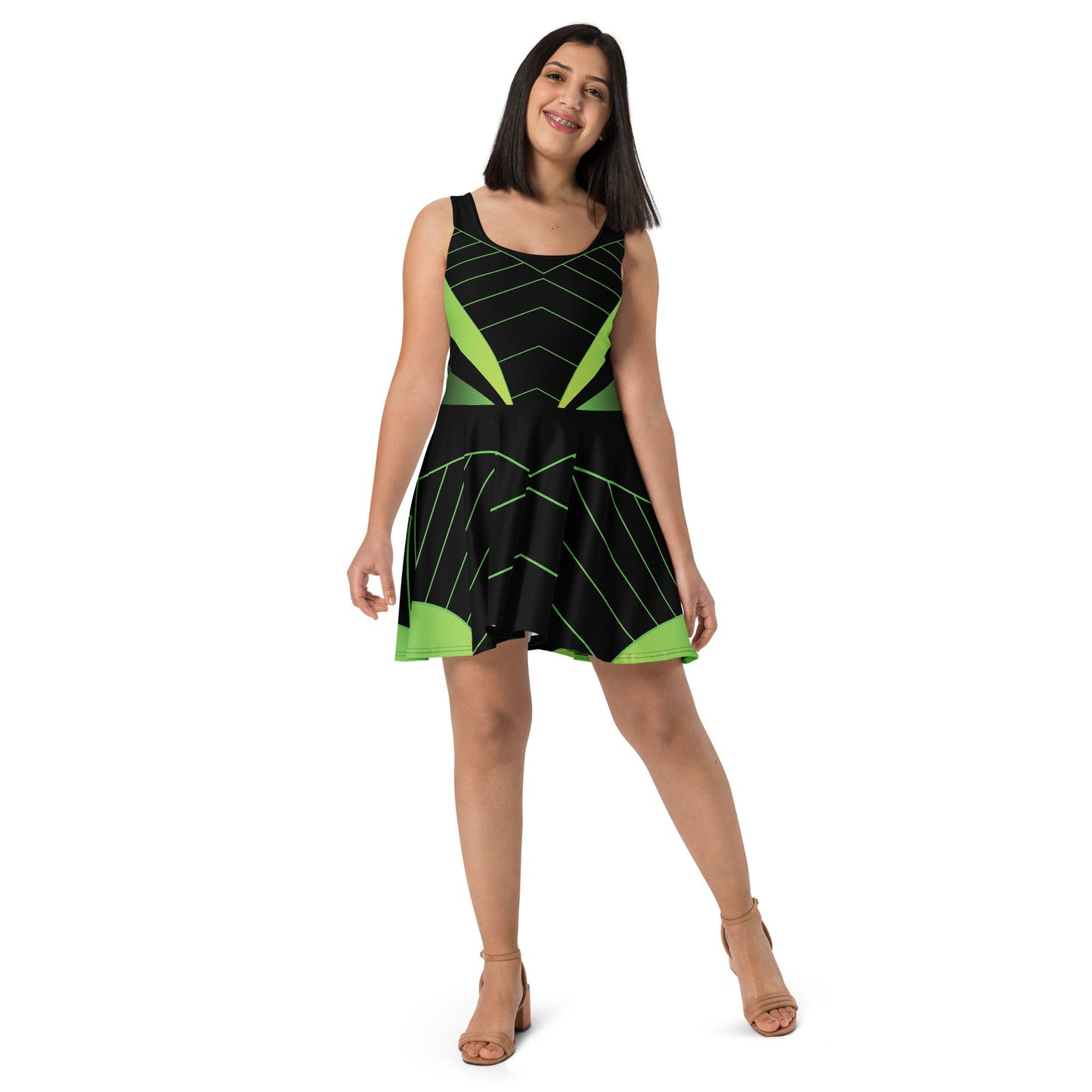 Elegant Sleeveless Skater Dress - Soft Recycled Fabric - Dresses - AccessoriesLifes