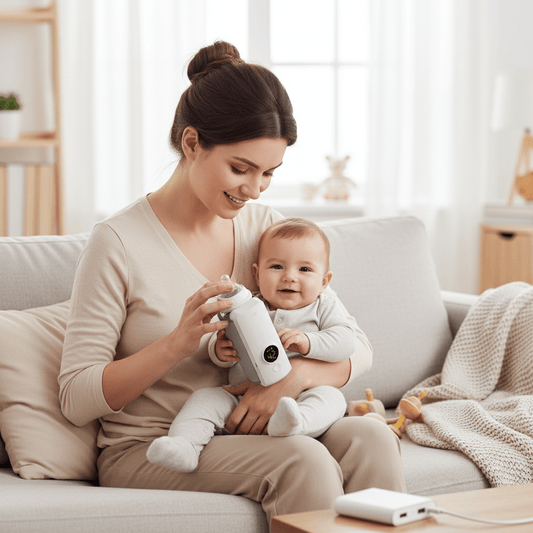 Portable USB Baby Bottle Warmer – Wireless Rechargeable Heating Bag (42°C Constant Temperature) - baby bottle warmer - AccessoriesLifes