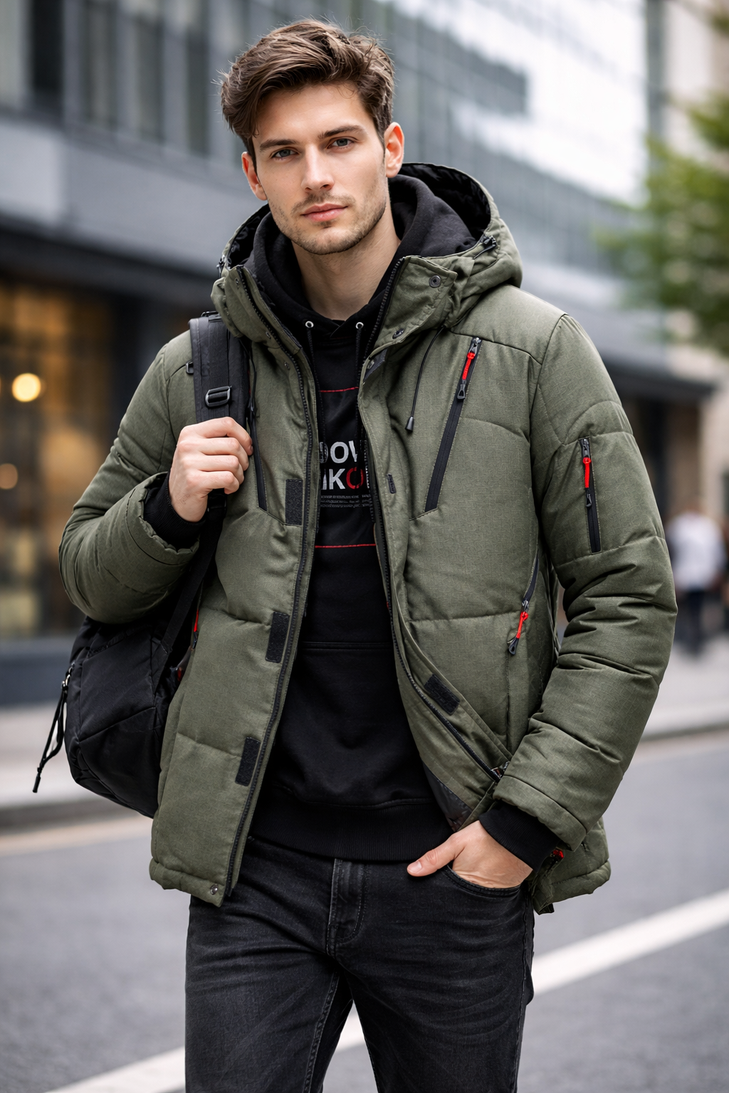 Men's premium duck down puffer jacket - multiple colors available
