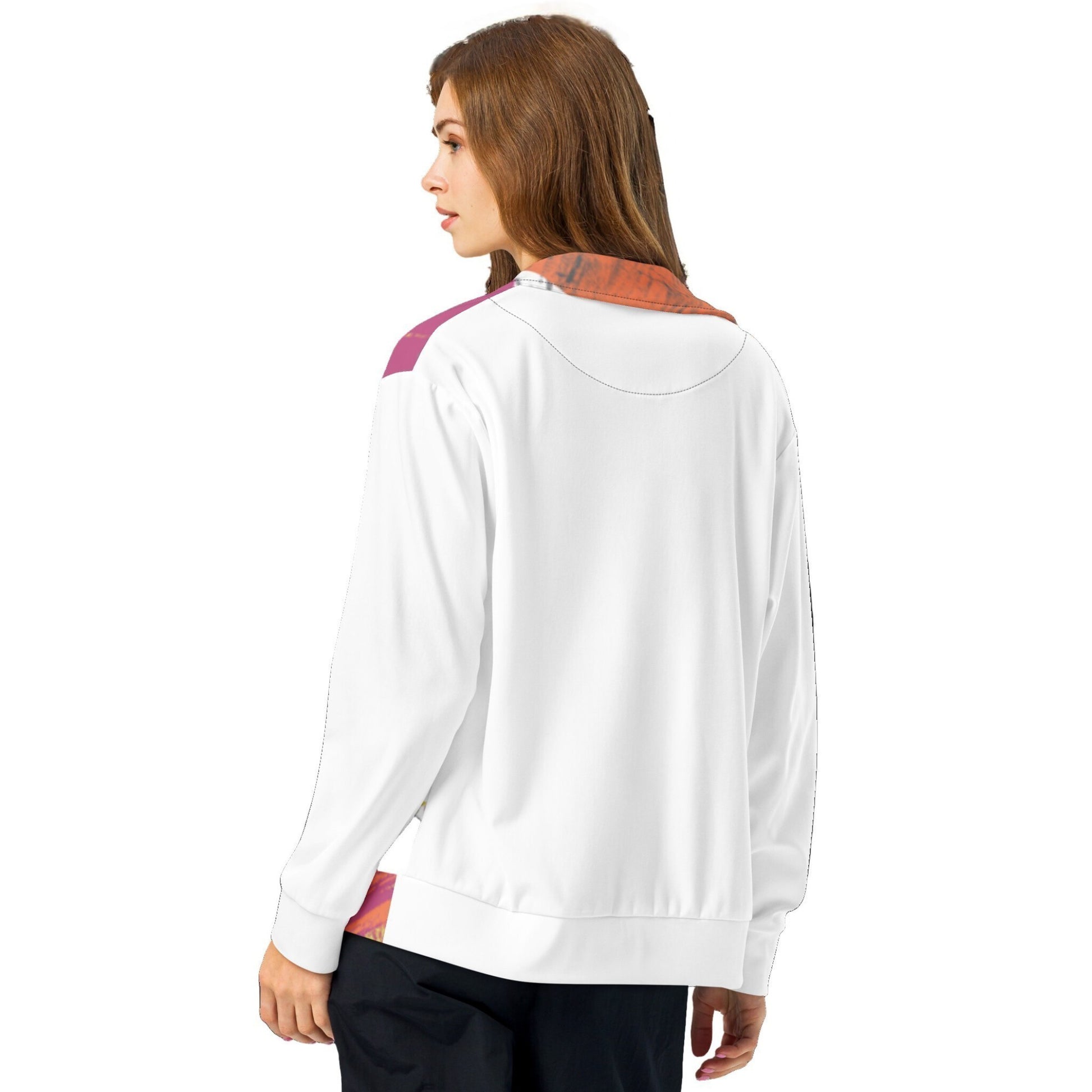 Unisex track jacket - back view
